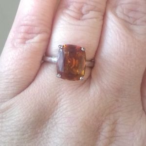 Sterling Silver Citrine Ring